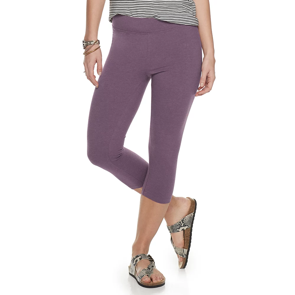 Women's Sonoma Goods For Life® Wide-Waist Capri Leggings - Image 29