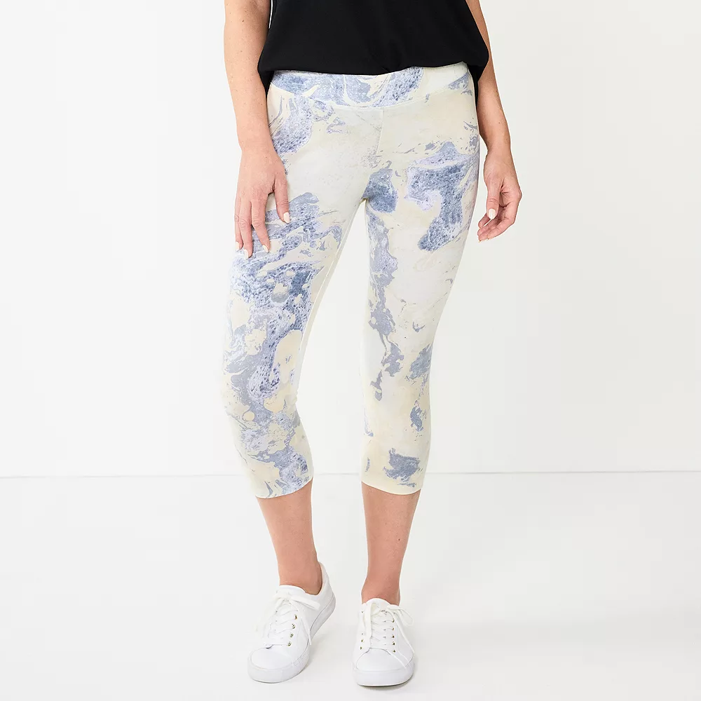 Women's Sonoma Goods For Life® Wide-Waist Capri Leggings - Image 25