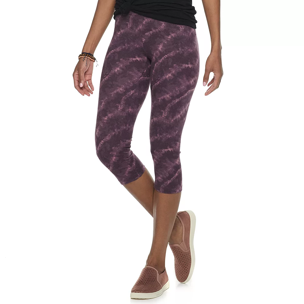 Women's Sonoma Goods For Life® Wide-Waist Capri Leggings - Image 27