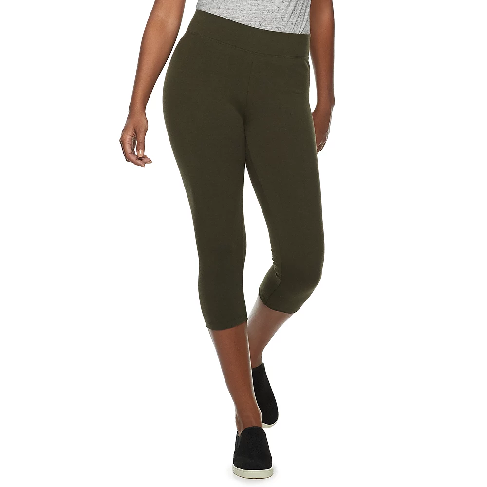 Women's Sonoma Goods For Life® Wide-Waist Capri Leggings - Image 13