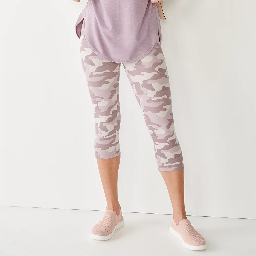 Women's Sonoma Goods For Life® Wide-Waist Capri Leggings - Image 8