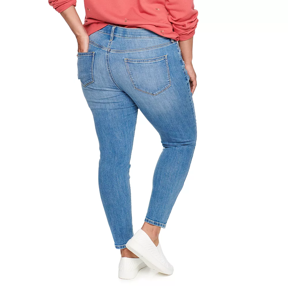 Plus Size Sonoma Goods For Life® Premium Mid-Rise Skinny Jeans - Image 10