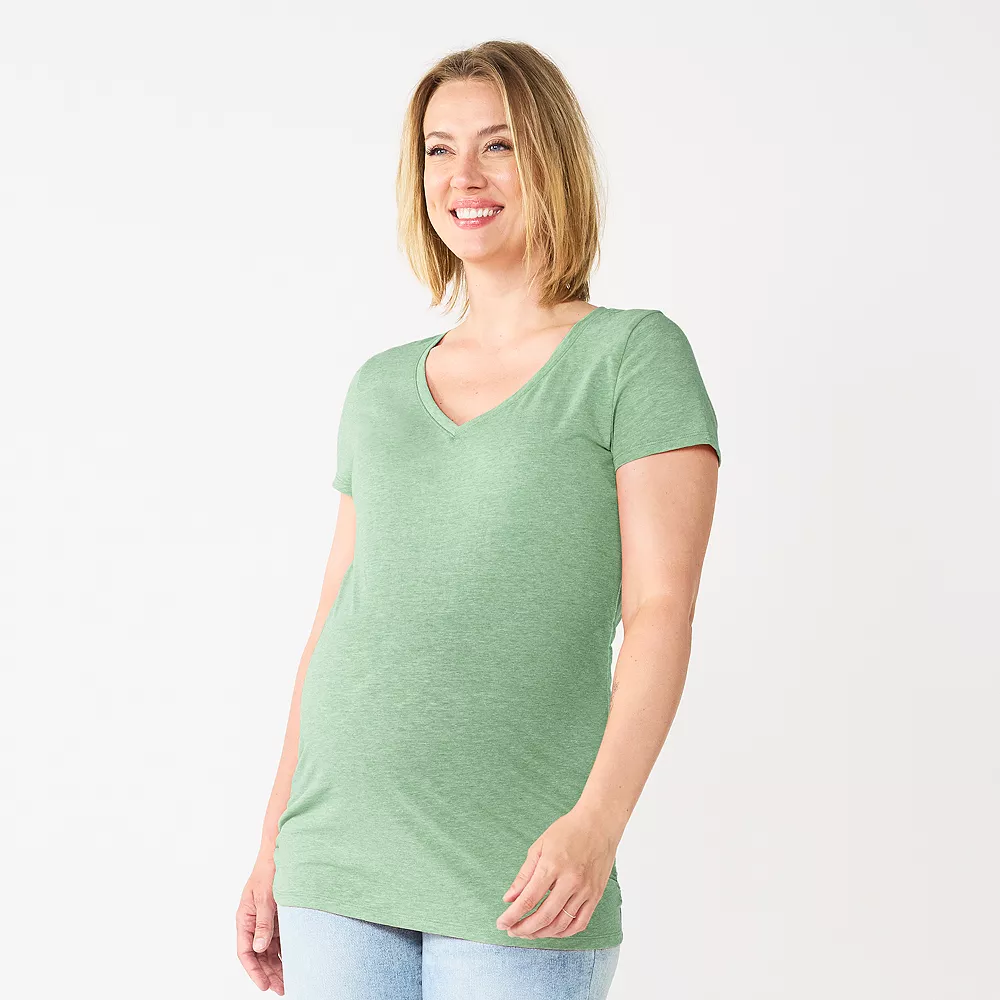 Maternity Sonoma Goods For Life® Essential V-Neck Tee - Image 23
