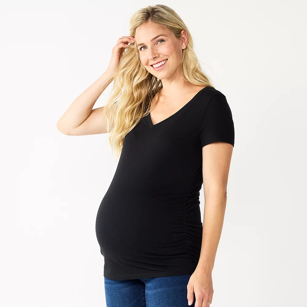 Maternity Sonoma Goods For Life® Essential V-Neck Tee - Image 10
