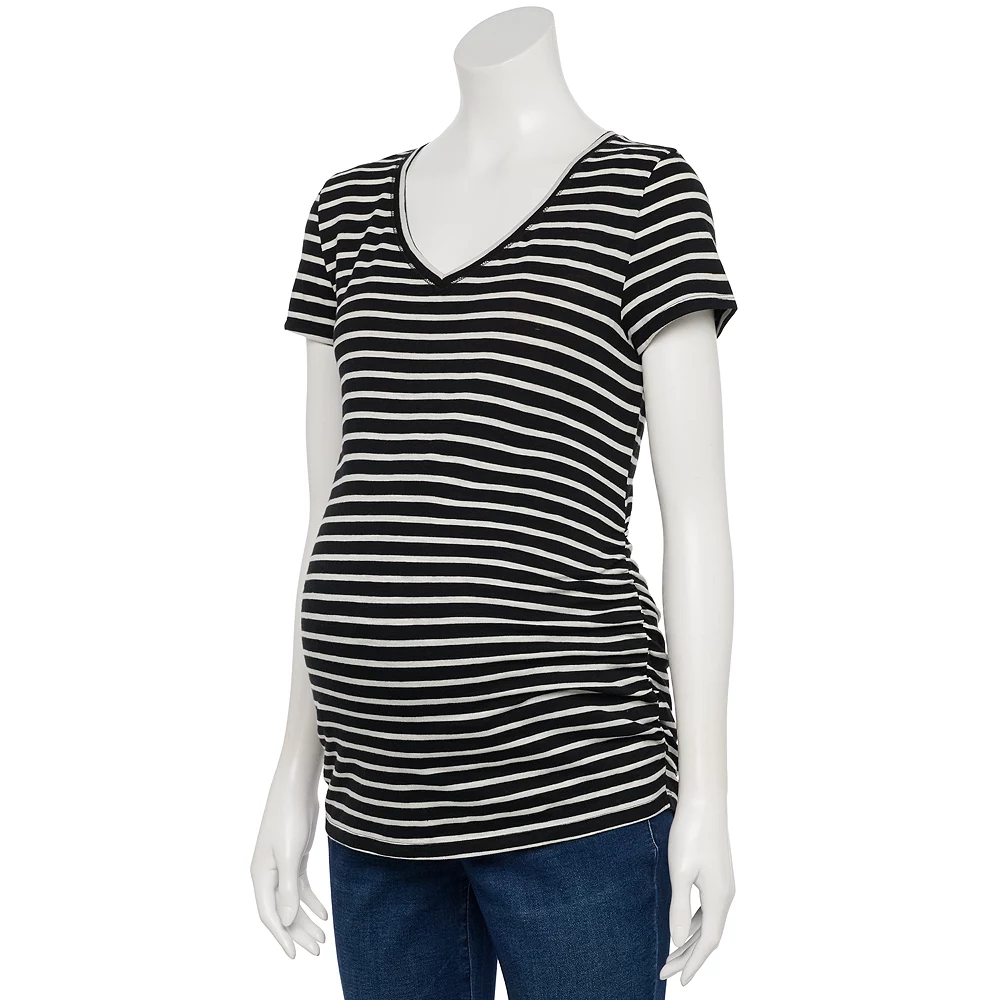 Maternity Sonoma Goods For Life® Essential V-Neck Tee - Image 3