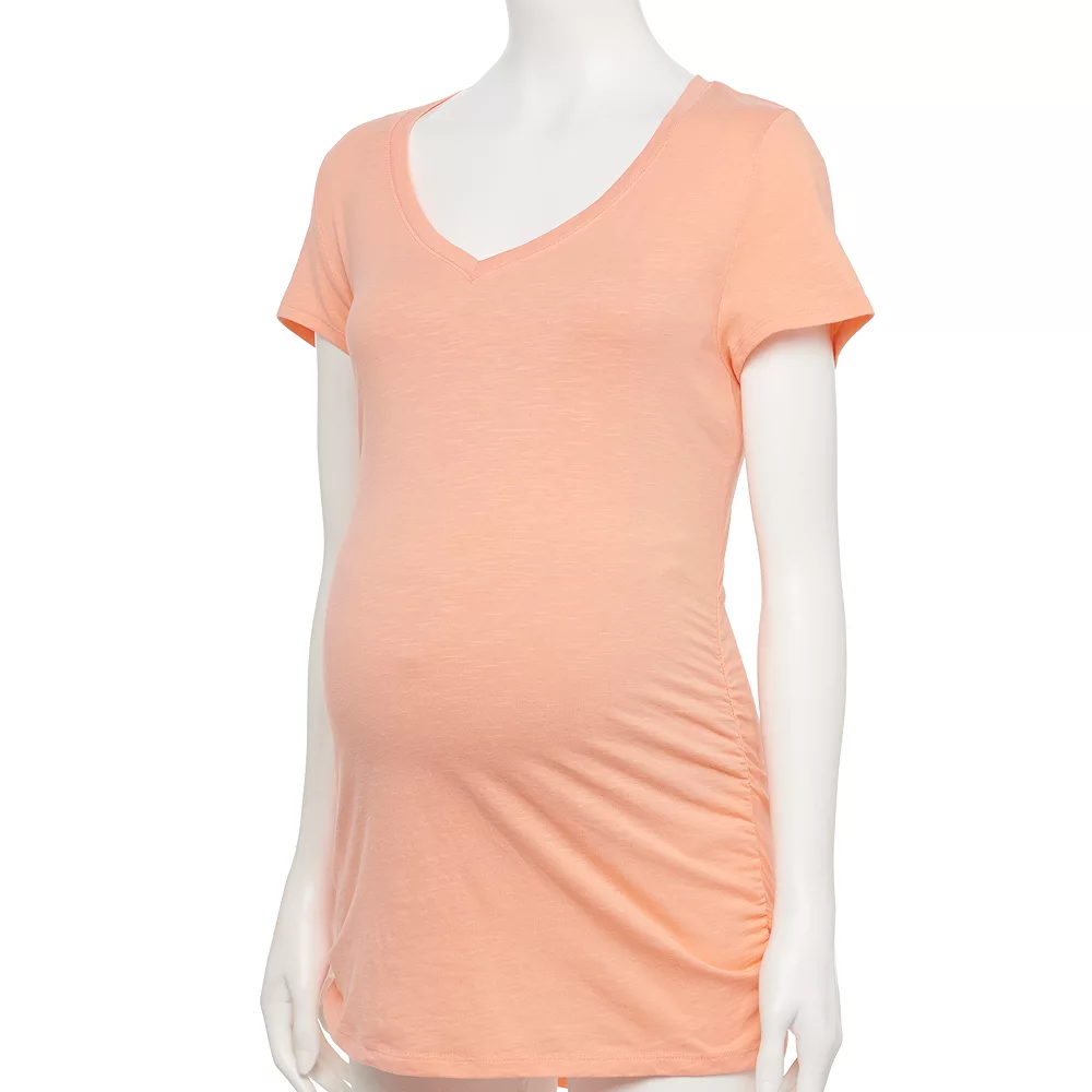 Maternity Sonoma Goods For Life® Essential V-Neck Tee - Image 4