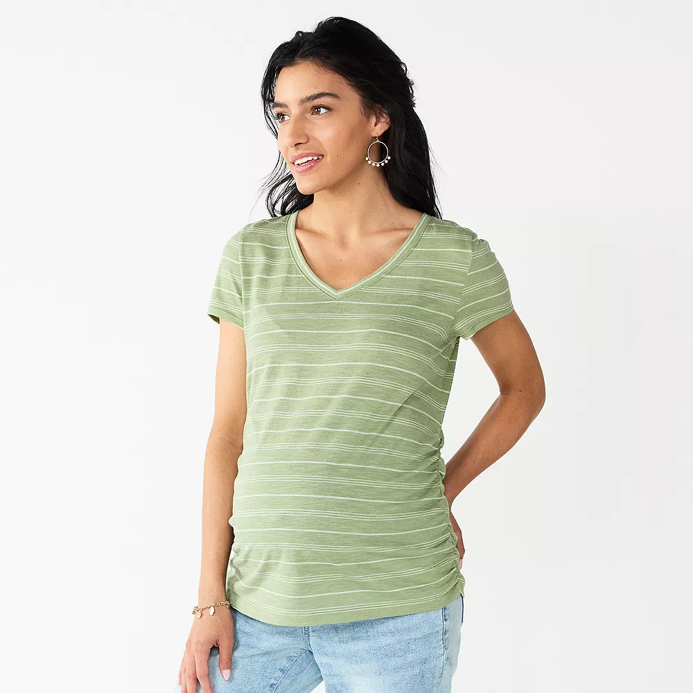 Maternity Sonoma Goods For Life® Essential V-Neck Tee - Image 19