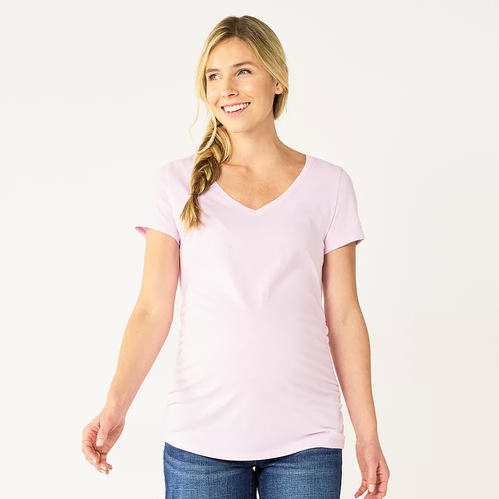 Maternity Sonoma Goods For Life® Essential V-Neck Tee - Image 5