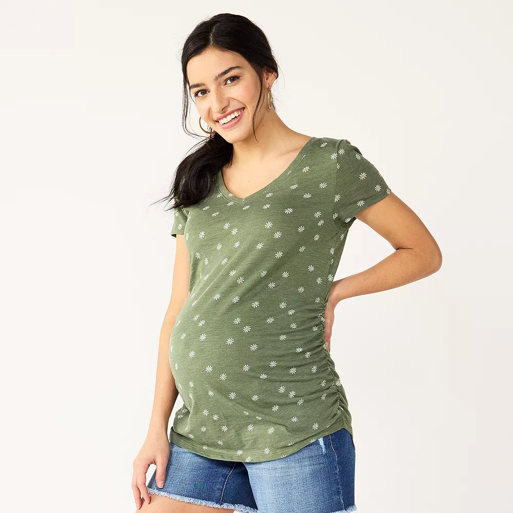 Maternity Sonoma Goods For Life® Essential V-Neck Tee - Image 33