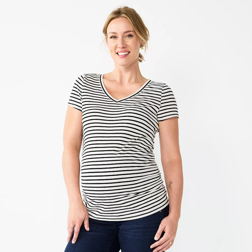 Maternity Sonoma Goods For Life® Essential V-Neck Tee - Image 15