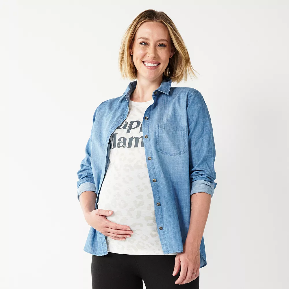 Women's Sonoma Goods For Life® Essential Everyday Button-Down Shirt - Image 18