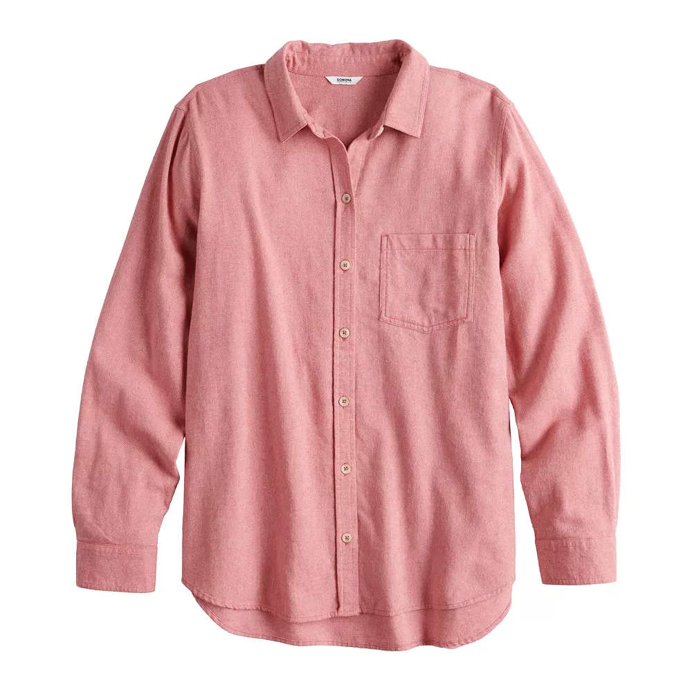 Women's Sonoma Goods For Life® Essential Everyday Button-Down Shirt - Image 19