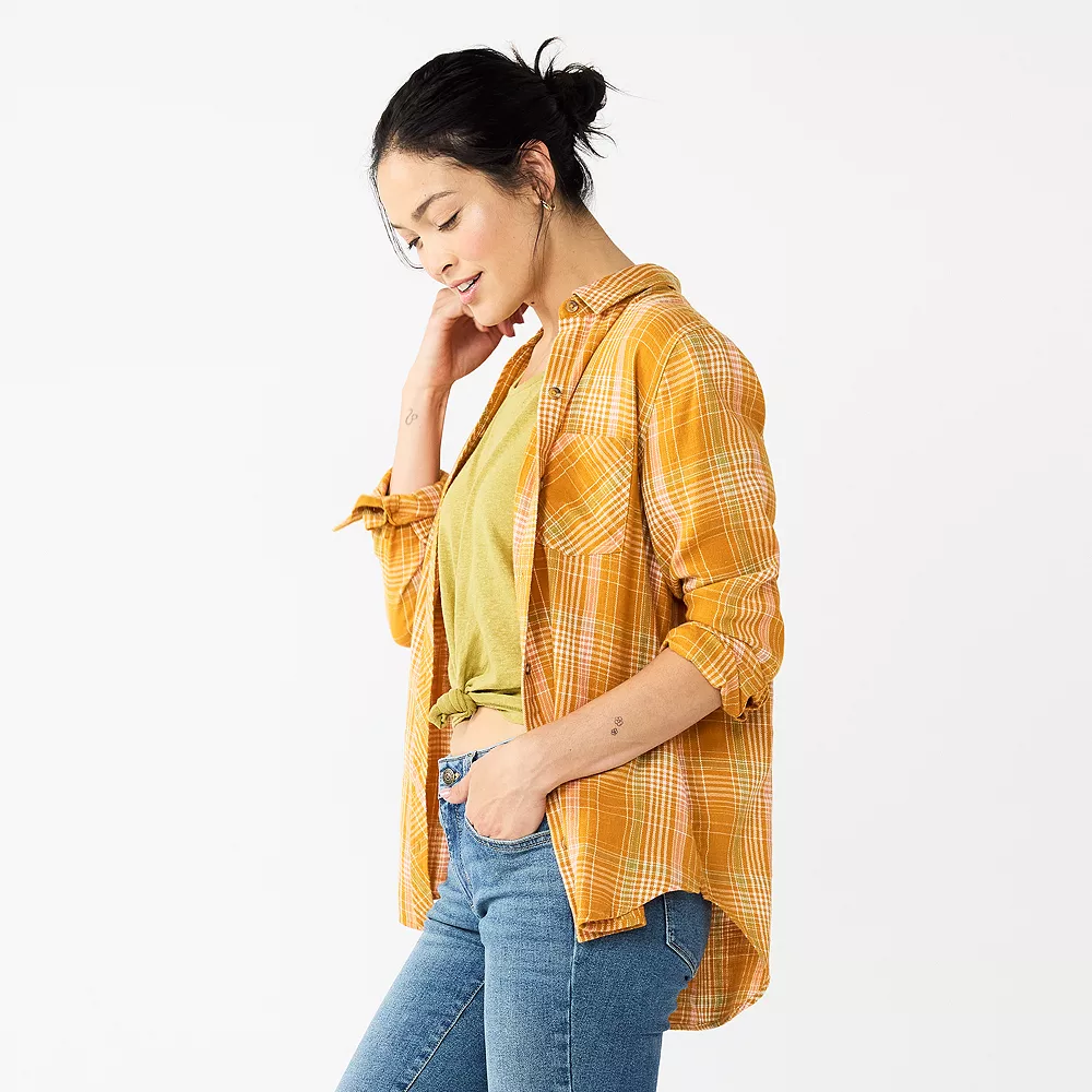 Women's Sonoma Goods For Life® Essential Everyday Button-Down Shirt - Image 3