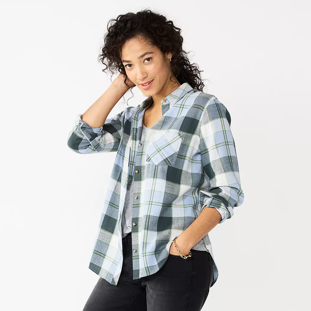 Women's Sonoma Goods For Life® Essential Everyday Button-Down Shirt - Image 8