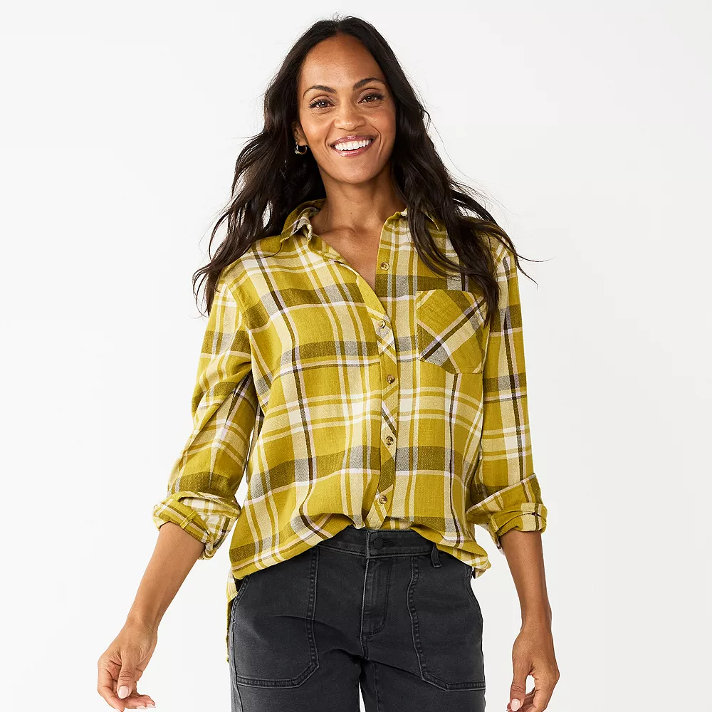 Women's Sonoma Goods For Life® Essential Everyday Button-Down Shirt - Image 7