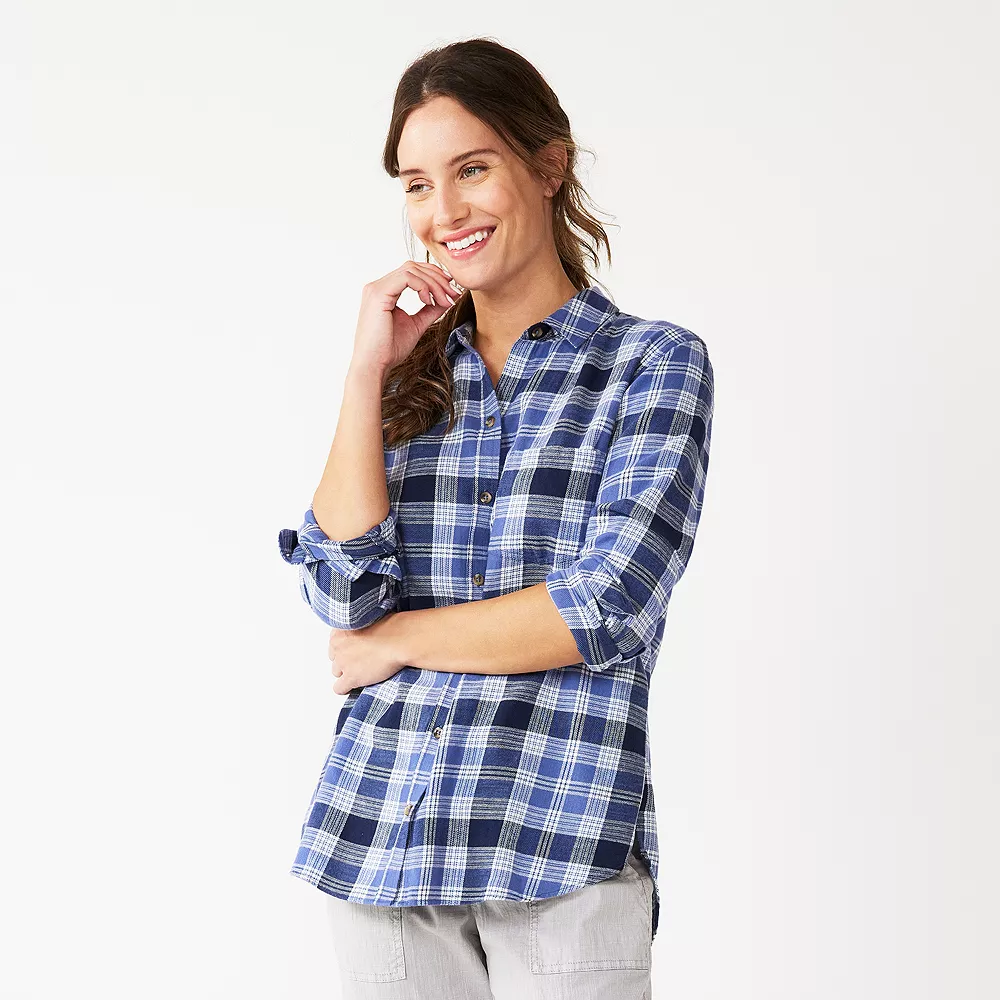 Women's Sonoma Goods For Life® Essential Everyday Button-Down Shirt - Image 5