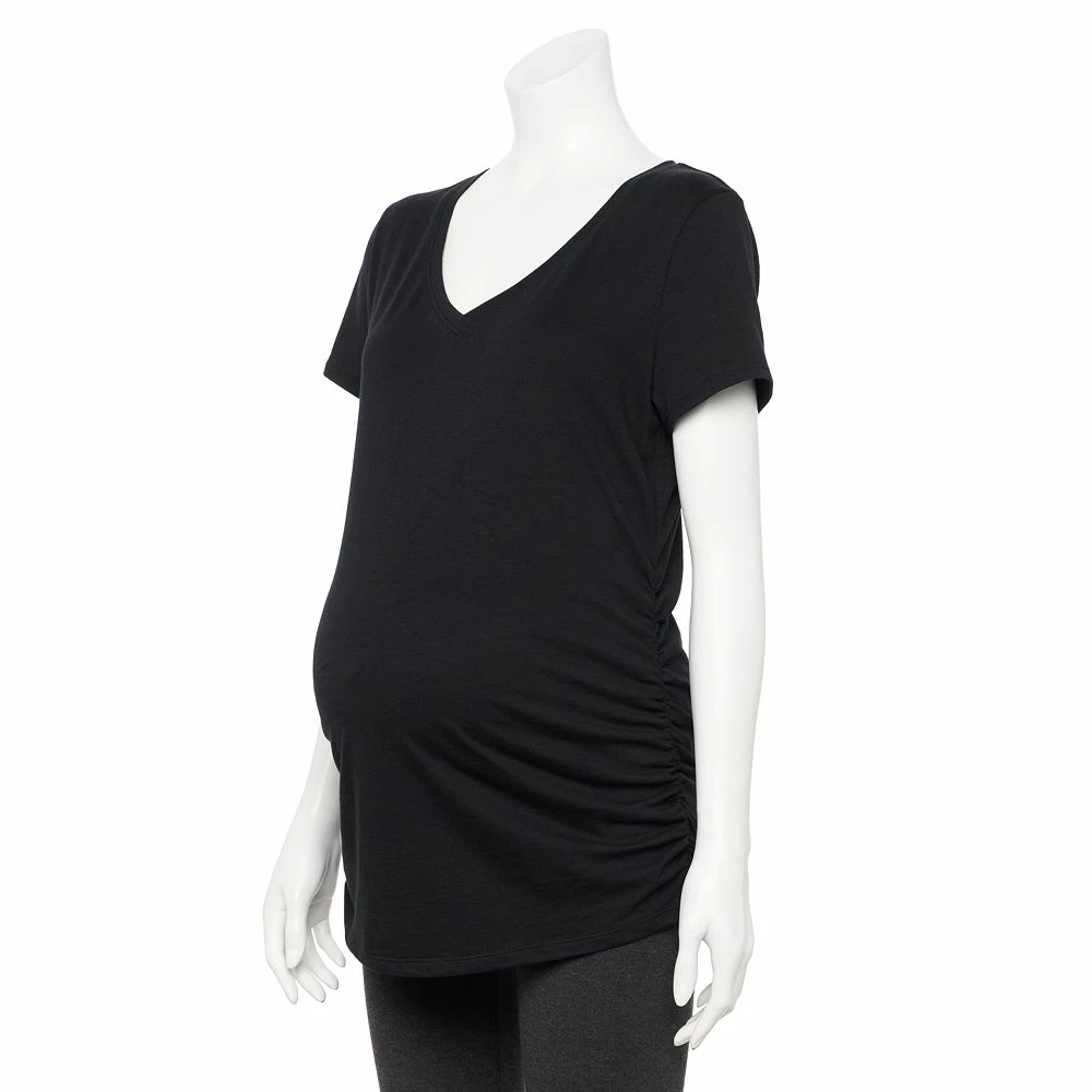 Maternity Sonoma Goods For Life® 2-pack Essential Short Sleeve Tee - Image 4