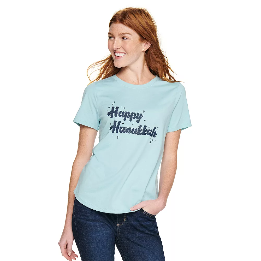 Women's Sonoma Goods For Life® Short Sleeve Holiday Graphic Tee - Image 12
