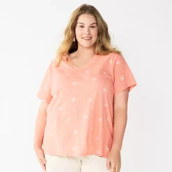 Plus Size Sonoma Goods For Life® Everyday V-Neck Tee