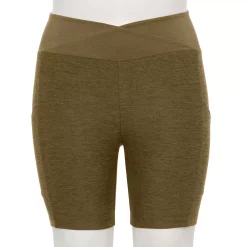 Plus Size Sonoma Goods For Life® Crossover Waist Shorts