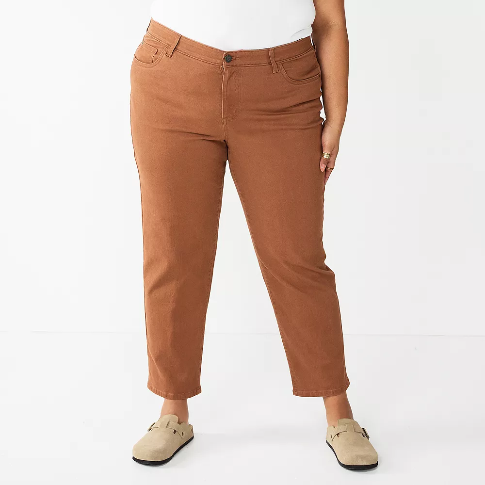 Plus Size Sonoma Goods For Life® Premium Rolled Girlfriend Jeans - Image 7