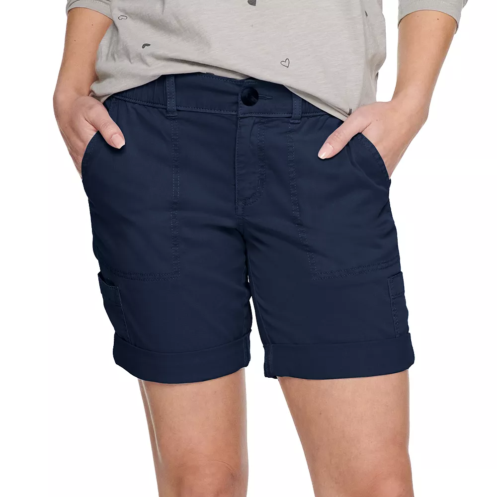 Petite Sonoma Goods For Life® Comfort Waist Utility Bermuda Shorts - Image 2