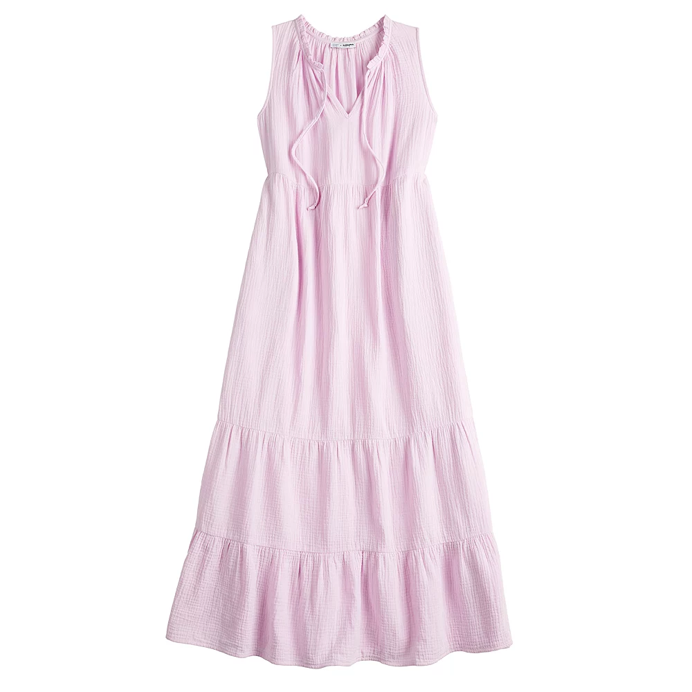 Women's Sonoma Goods For Life® x Lauren Lane Sleeveless Tiered Dress - Image 5