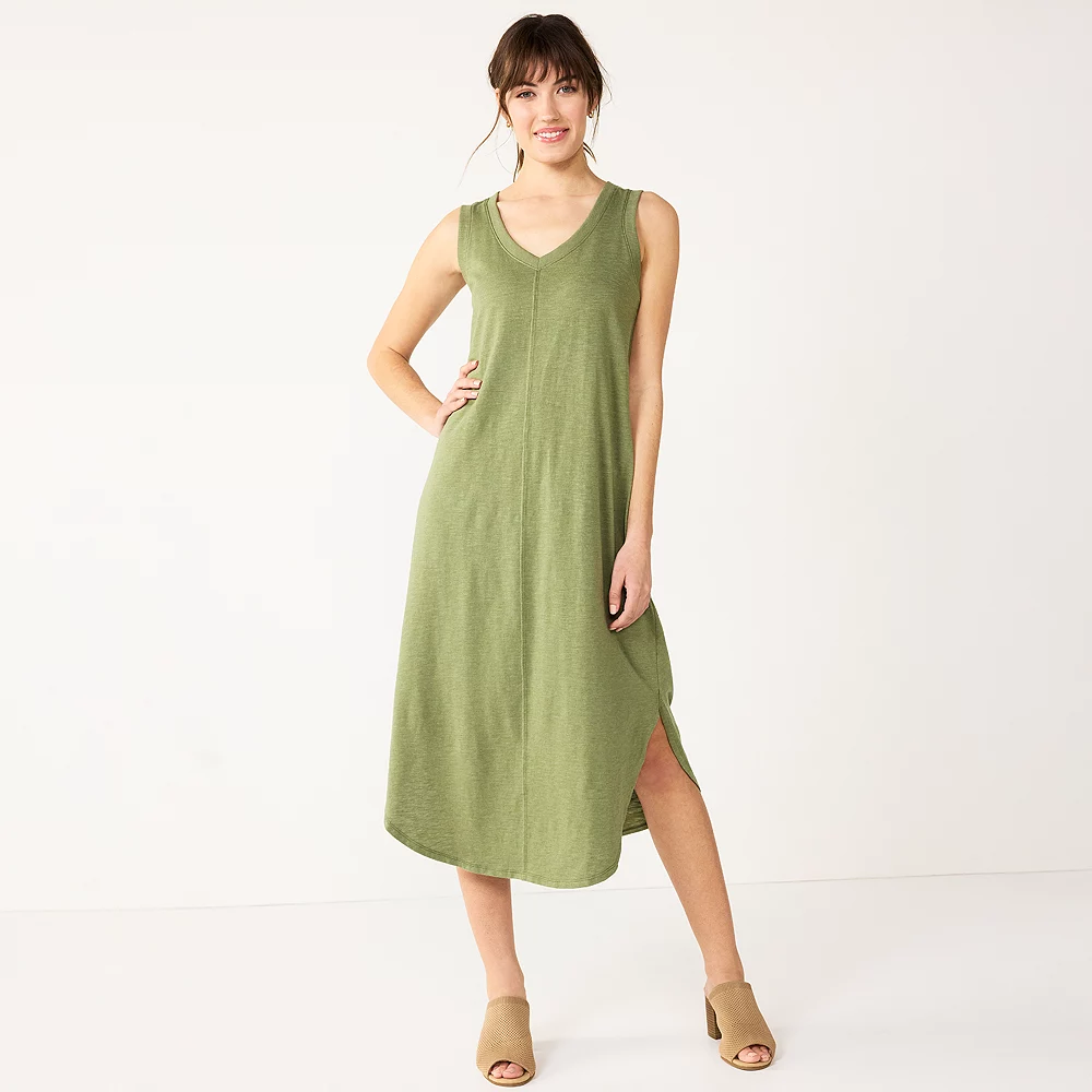 Women's Sonoma Goods For Life® Sleeveless Shirttail Knit Midi Dress - Image 5