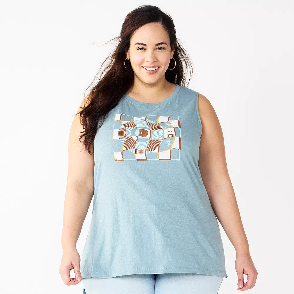 Plus Size Sonoma Goods For Life® Graphic Muscle Tank - Image 6