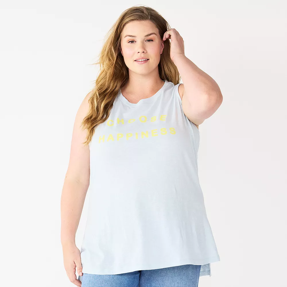 Plus Size Sonoma Goods For Life® Graphic Muscle Tank - Image 7