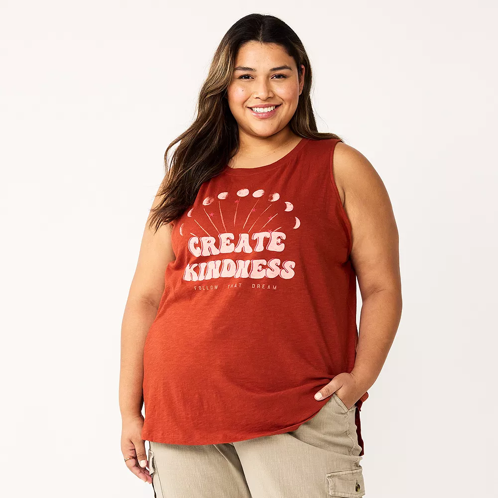 Plus Size Sonoma Goods For Life® Graphic Muscle Tank - Image 12