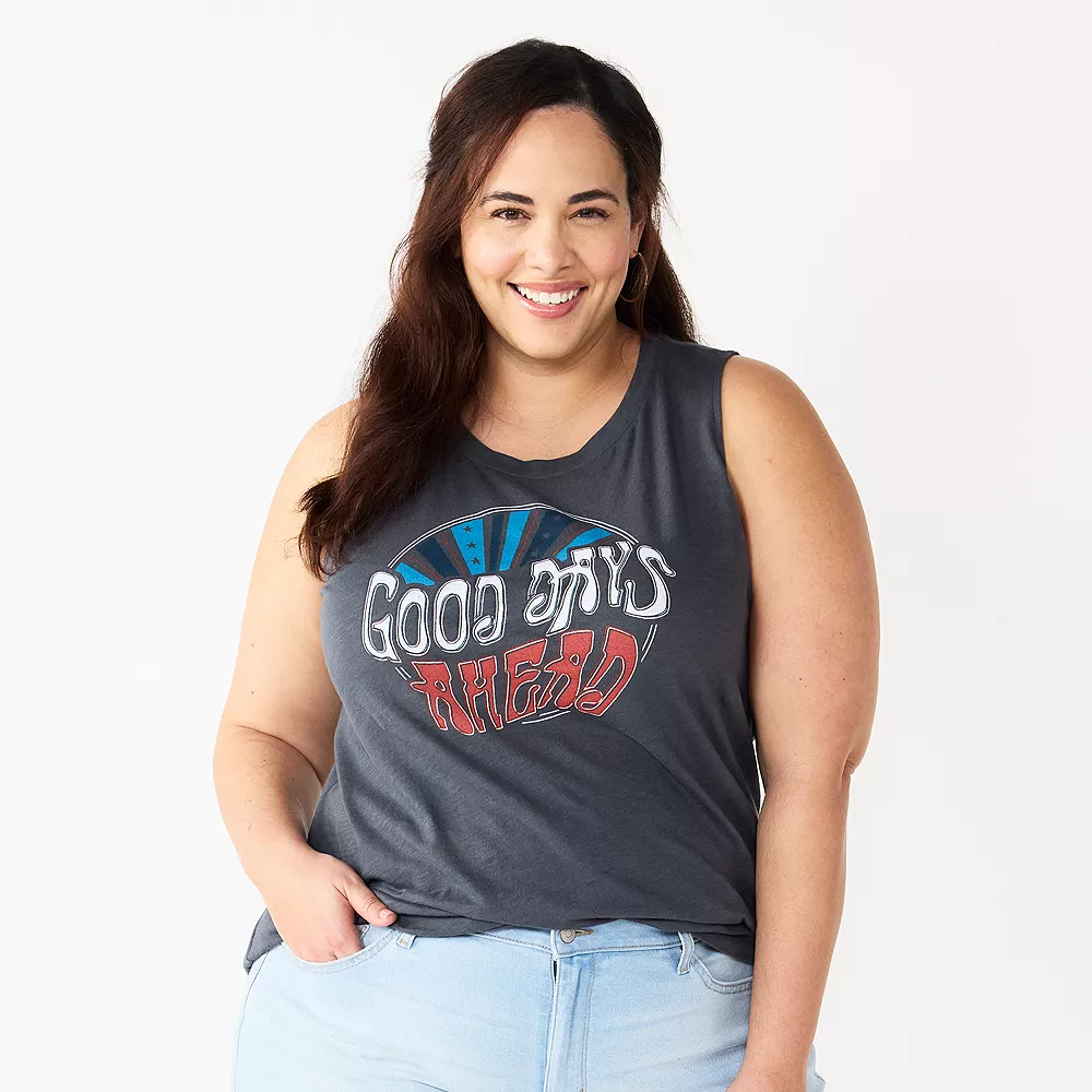 Plus Size Sonoma Goods For Life® Graphic Muscle Tank - Image 5