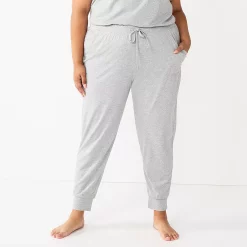 Plus Size Sonoma Goods For Life® Essential Banded Bottom Pajama Pants