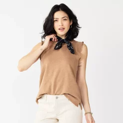 Petite Sonoma Goods For Life® French Terry Flutter-Sleeve Top