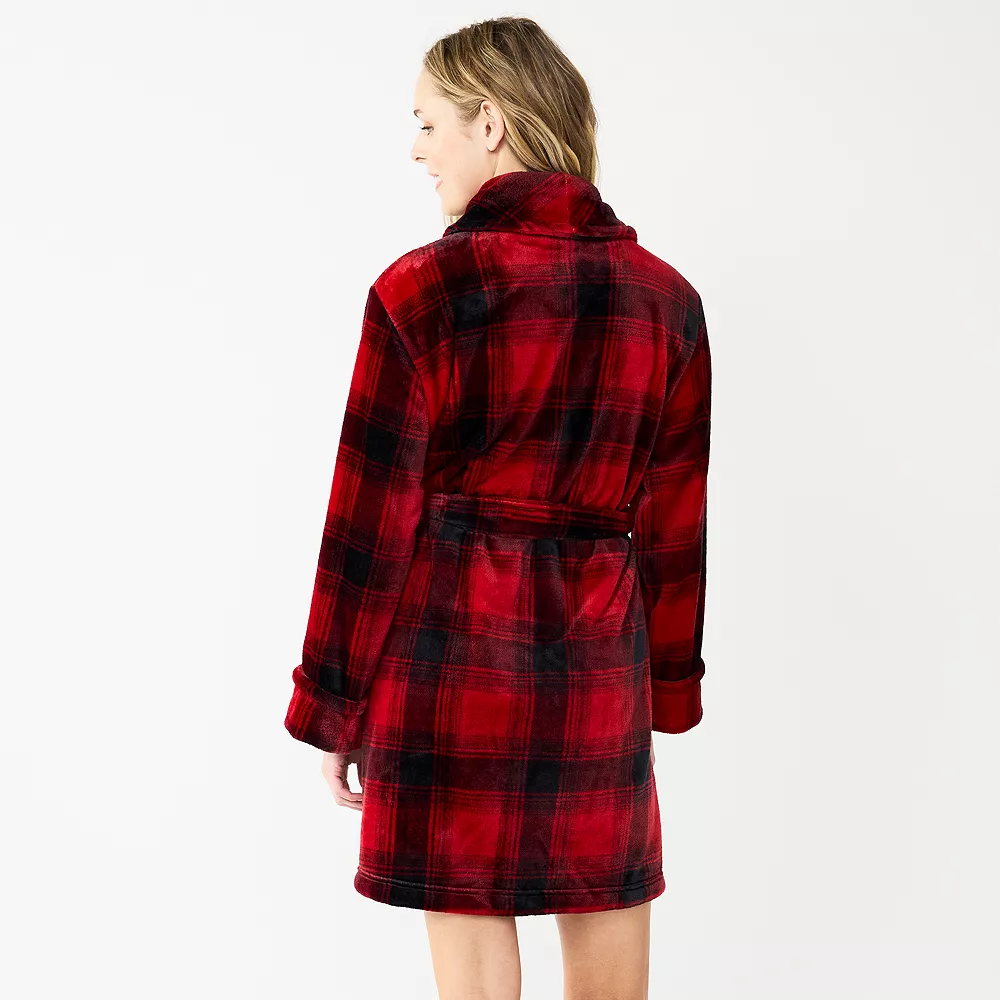 Women's Sonoma Goods For Life® Short Plush Robe - Image 17