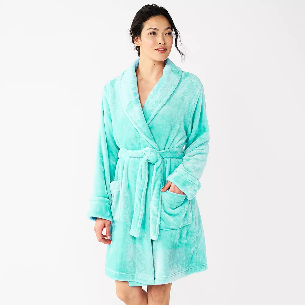Women's Sonoma Goods For Life® Short Plush Robe - Image 2