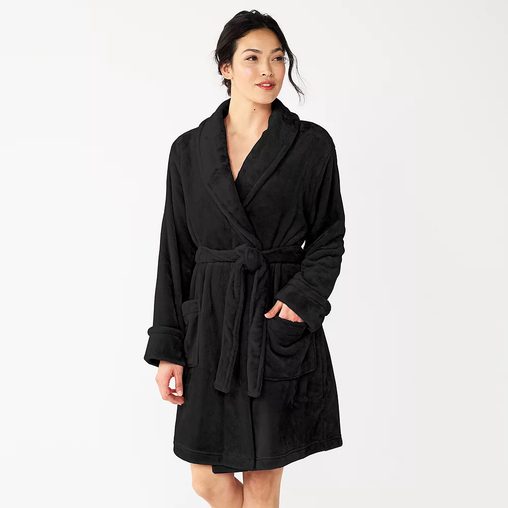 Women's Sonoma Goods For Life® Short Plush Robe - Image 9