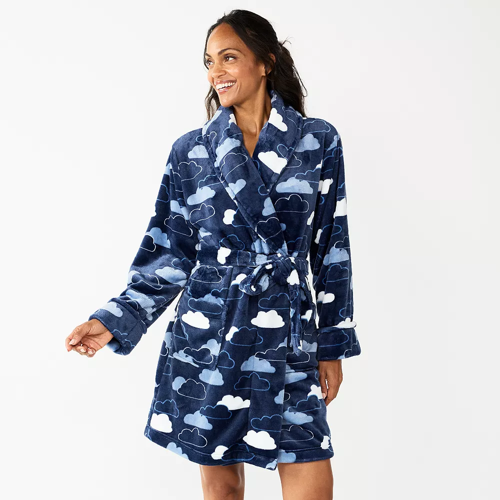 Women's Sonoma Goods For Life® Short Plush Robe - Image 8