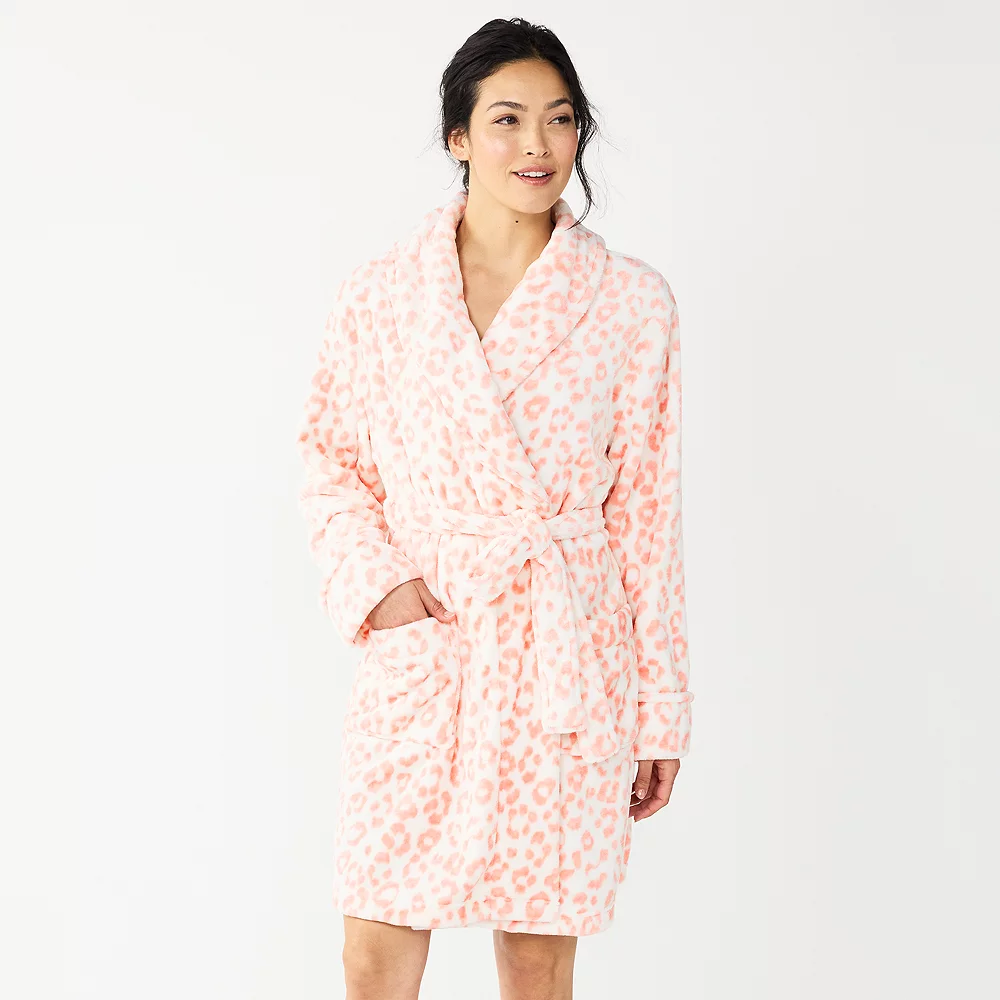 Women's Sonoma Goods For Life® Short Plush Robe - Image 3