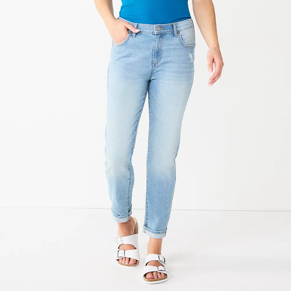 Women's Sonoma Goods For Life® High-Waisted Boyfriend Jeans - Image 2