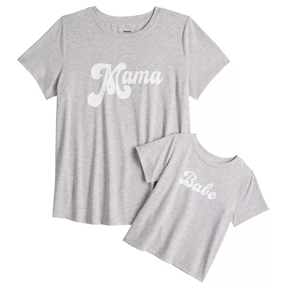Maternity Sonoma Goods For Life® Mommy & Me Graphic Tee Set - Image 7