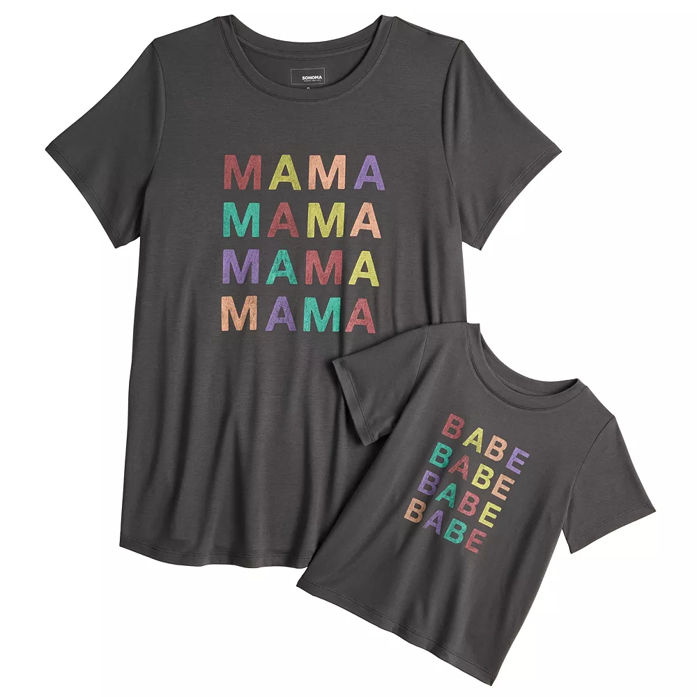 Maternity Sonoma Goods For Life® Mommy & Me Graphic Tee Set - Image 8