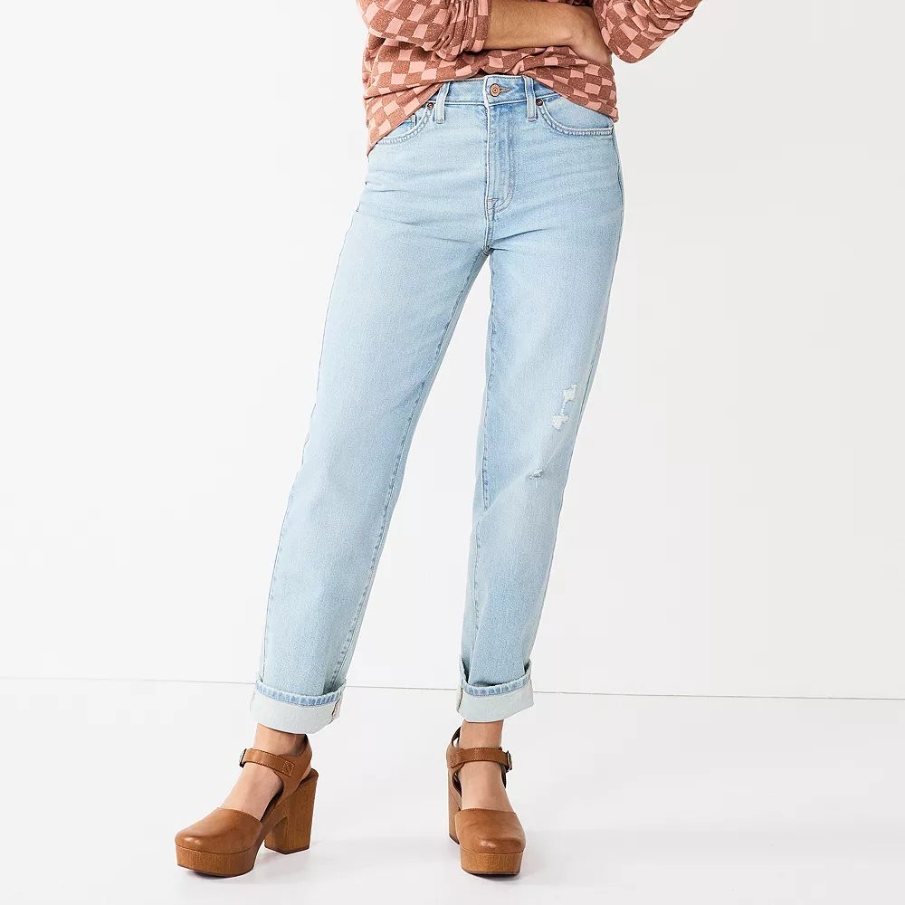 Women's Sonoma Goods For Life® Ultra High Rise Vintage-styled Straight-Leg Jeans - Image 4