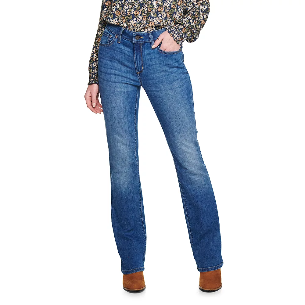 Women's Sonoma Goods For Life® Curvy High-Waisted Bootcut Jeans - Image 7