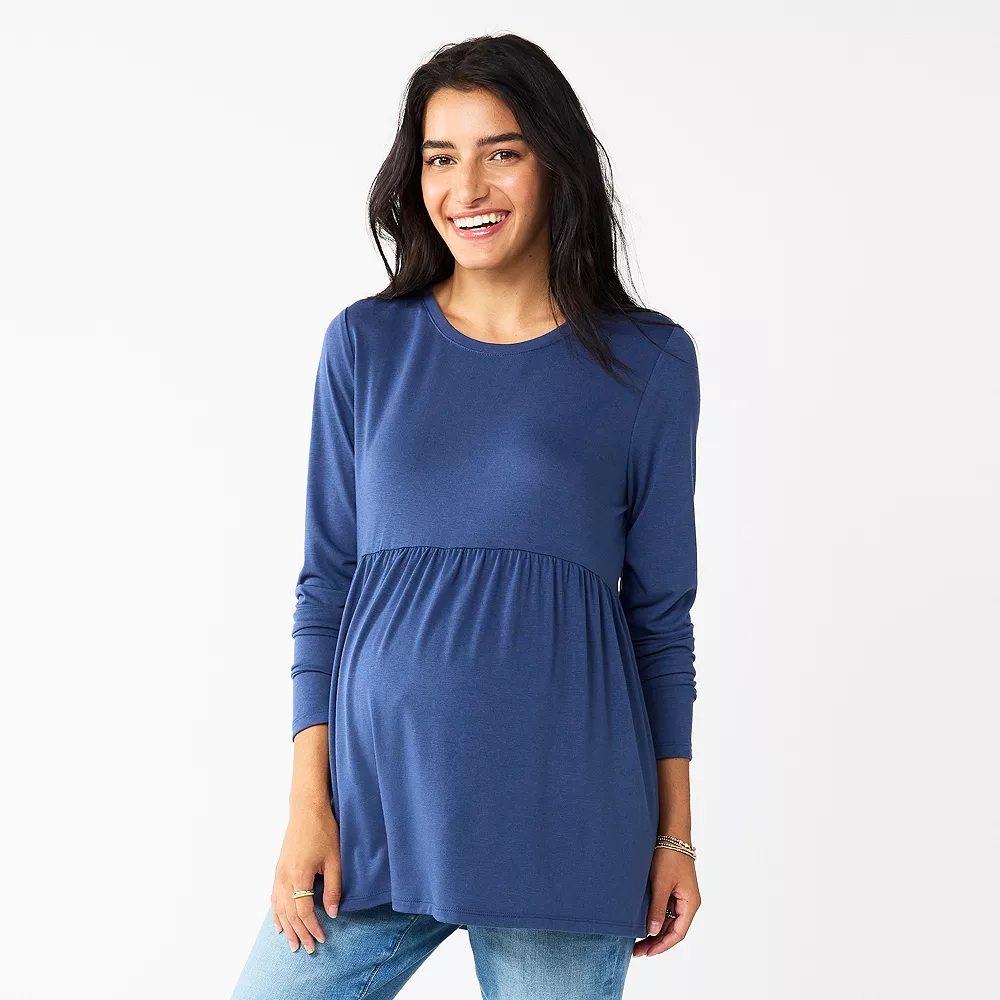 Maternity Sonoma Goods For Life® Long Sleeve Empire Waist Top
