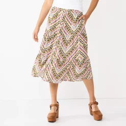 Petite Sonoma Goods For Life® Wrap Ruffle Maxi Skirt