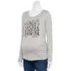 Maternity Sonoma Goods For Life® Essential Scoopneck Long Sleeve Tee