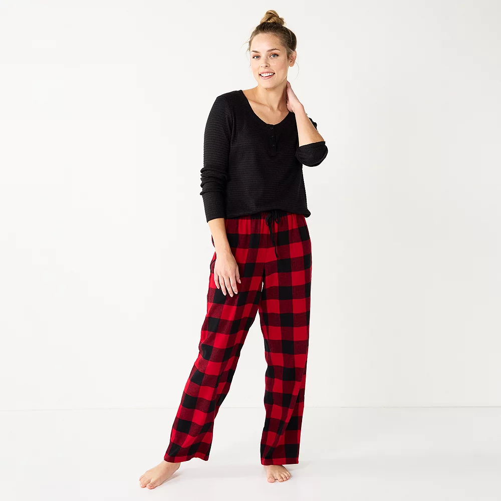 Women's Sonoma Goods For Life® Flannel Pajama Pants & Pajama Top Sleep Set - Image 9