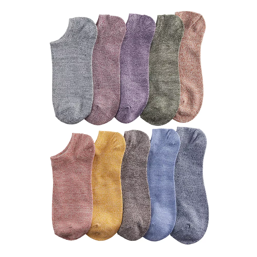 Sonoma Goods For Life® 10 Pack Check Pattern No Show Socks - Image 7