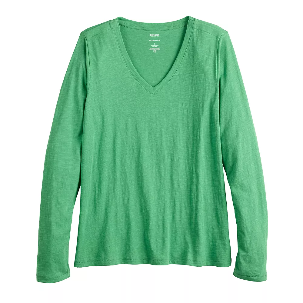 Women's Sonoma Goods For Life® Everyday Adaptive & Easy Dressing V-Neck Long Sleeve Top - Image 17